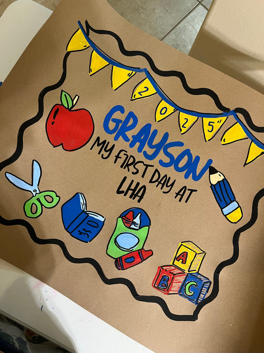 Personalized Hand-Painted Banners